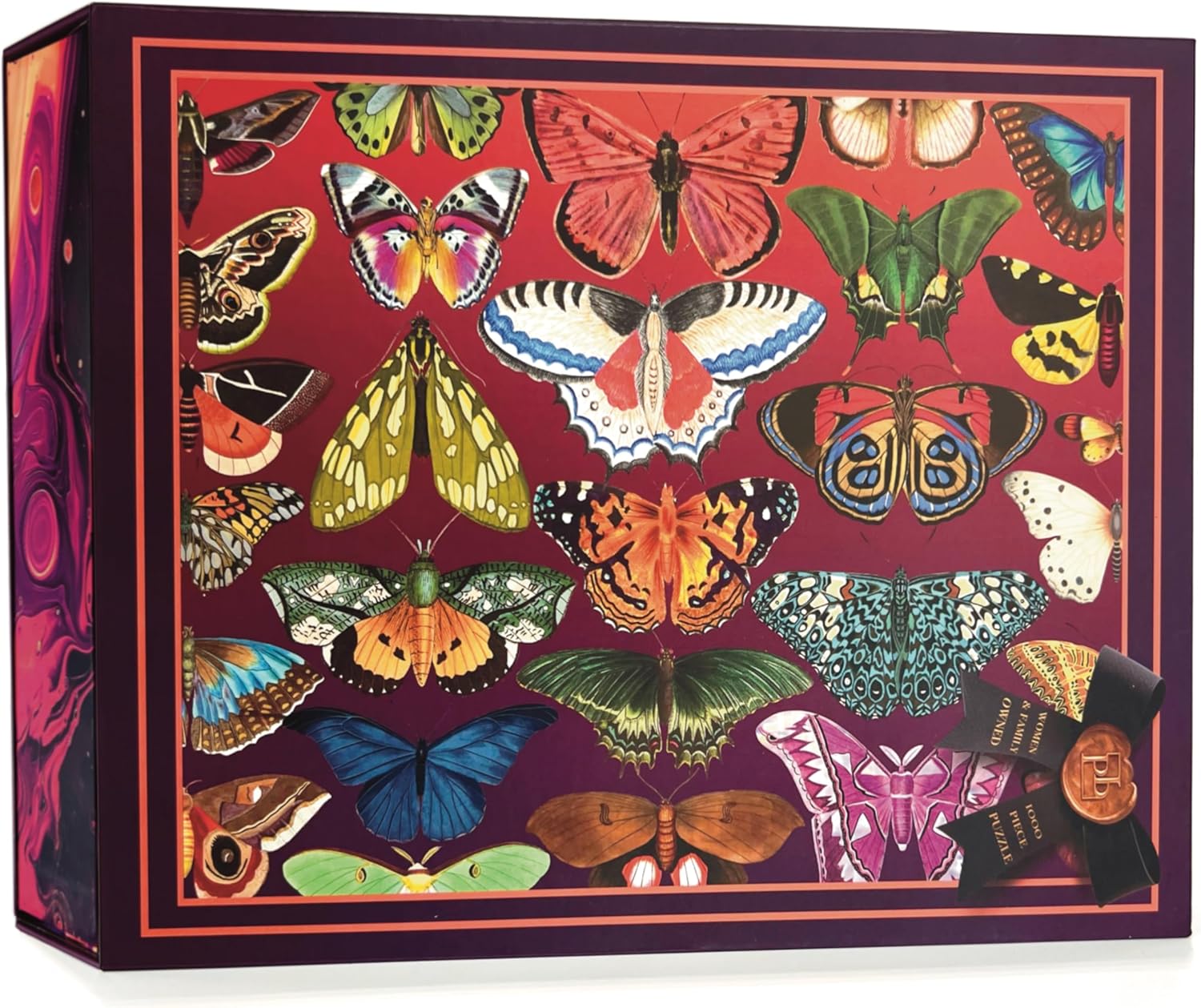 Western Wild Puzzles (Butterflies) - 1000 Piece Puzzle - No AI Art Ever - Jigsaw Puzzles for Adults - Insect Nature Animal Puzzle - Size 50 x 70 cm