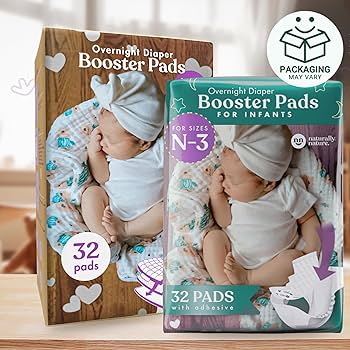 thumbnail image 2 of Aazon.co : Naturally Nature Diaper Booster Pads Stop Nighttie Leaks 2 of 10