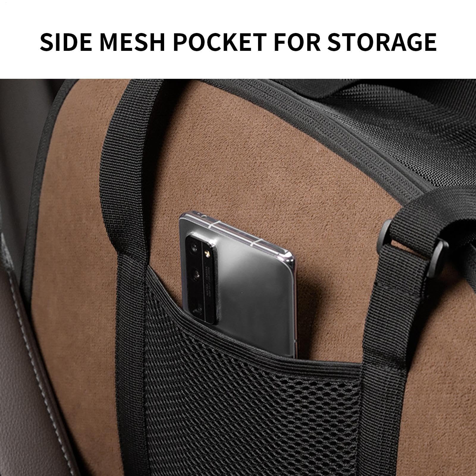 Asiento para mascotas, cuidadores de perros - Cama para coche para perros con cinturón de seguridad,accesorios de viaje lavables para cachorros para compartir viajes en taxi, viaje por carretera