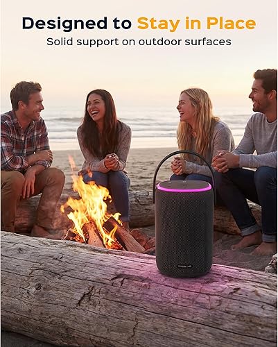 Miniatura 8 de TREBLAB HD-Energy-Pro - Altavoces inalámbricos para exteriores con Bluetooth – Audio inmersivo de 40W, IPX6 impermeable, batería de 18H, luz RGB,