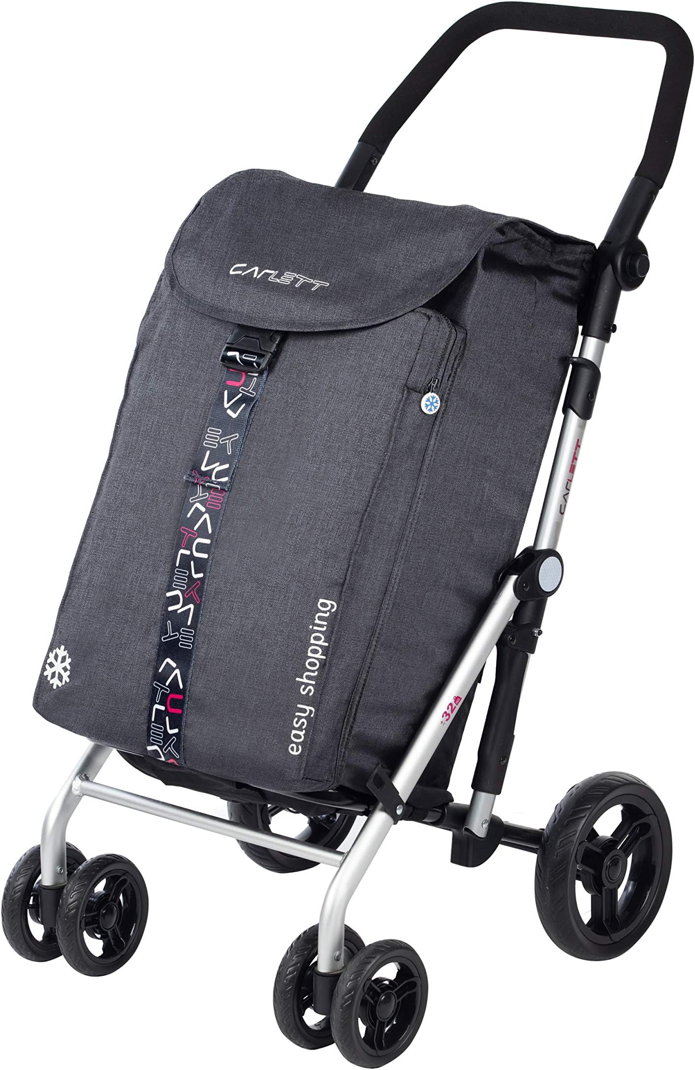 Carlett Shopping Trolley Lett 470, Large Capacity, 2019-2020 Gran CAPACIDAD Grey