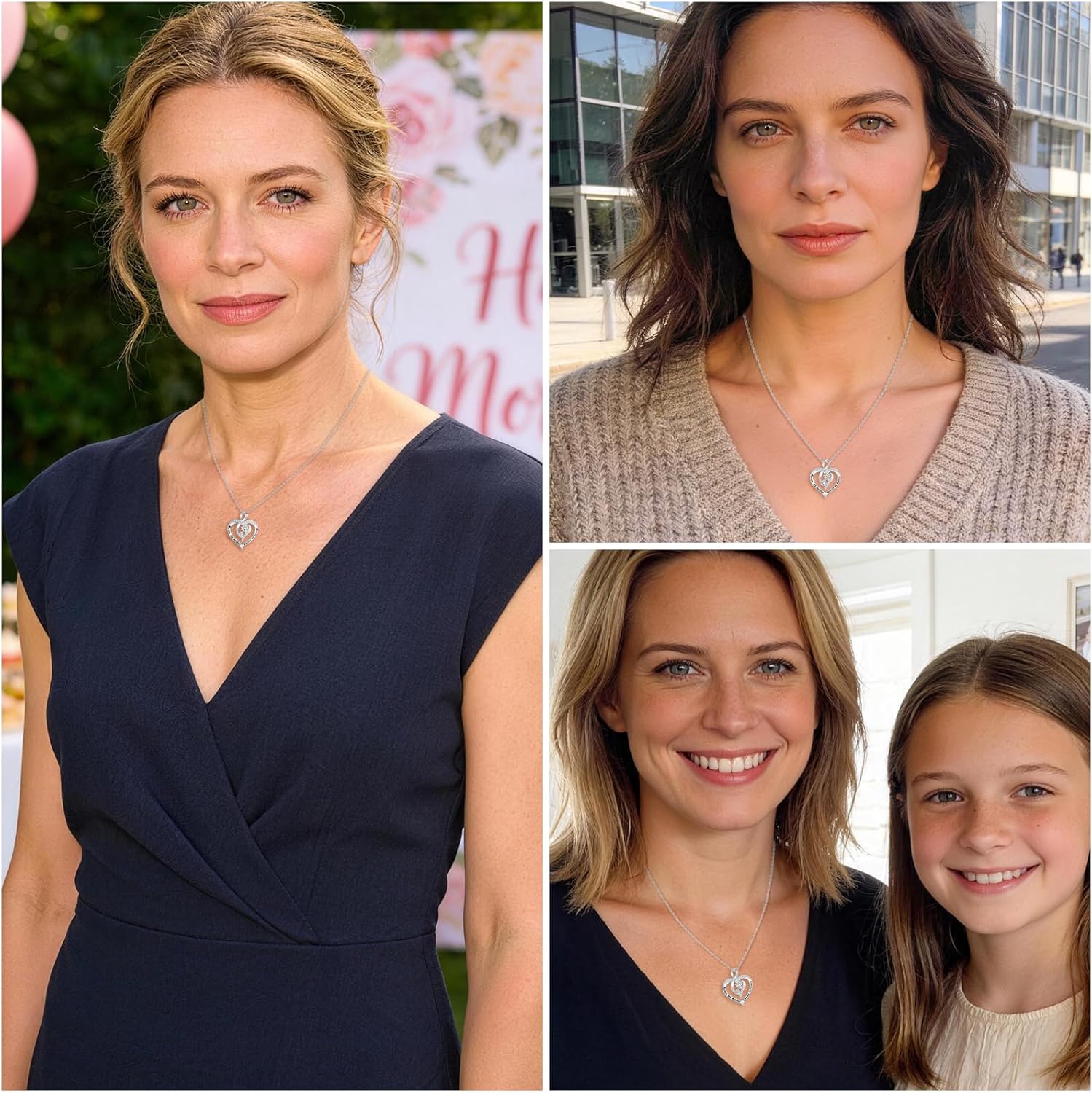 Mothers Day Gift infinity Love Heart Sterling Silver Pendant Necklace for Women Mothers Grandmother Birthday Gifts - Image 5