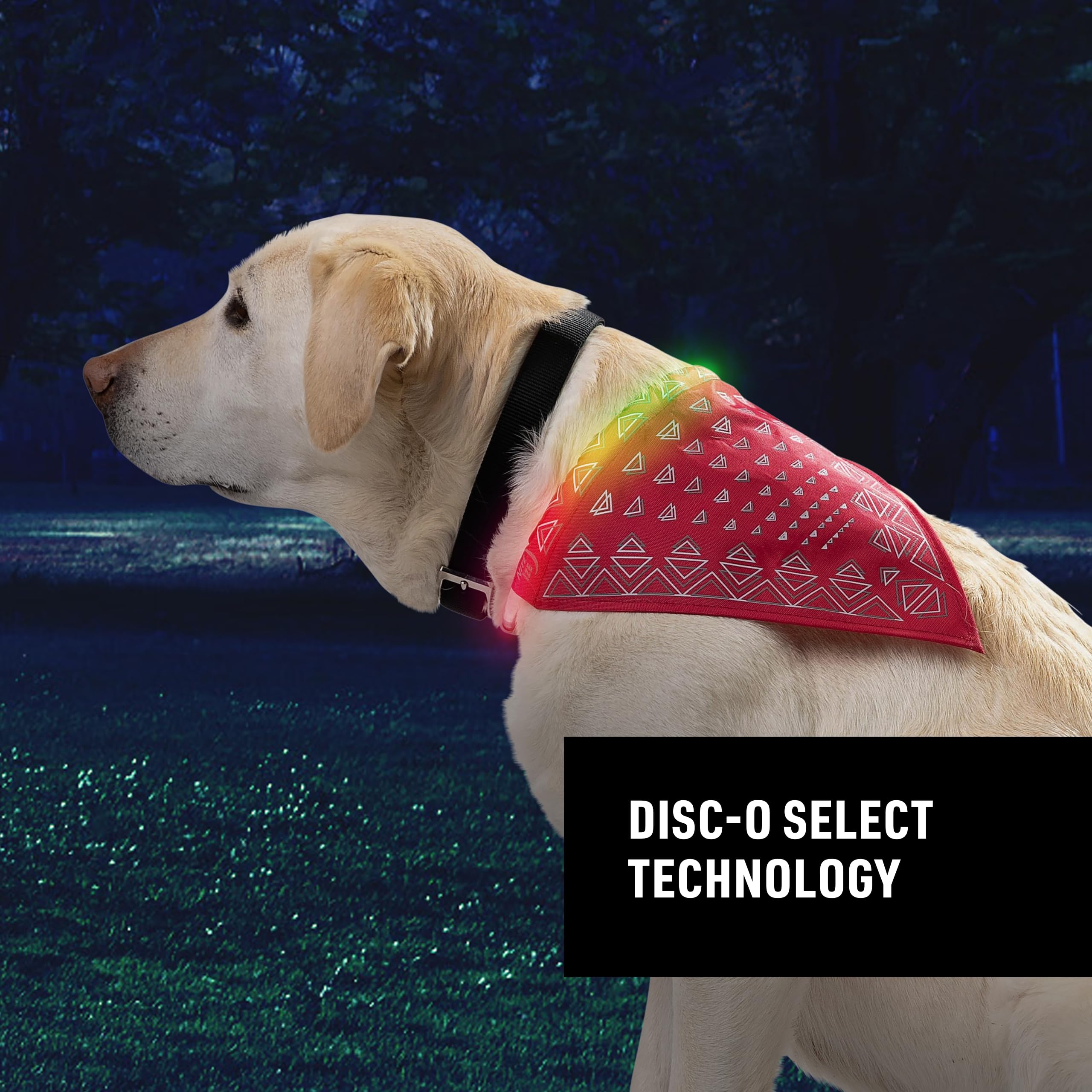 Nite Ize NiteHowl® Bandana Rechargeable LED Safety Necklace, Red - Image 2