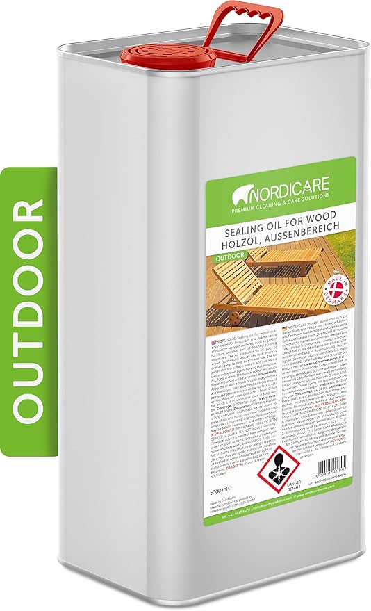Nordicare Sealing Wood Oil for Outdoor Garden Furniture