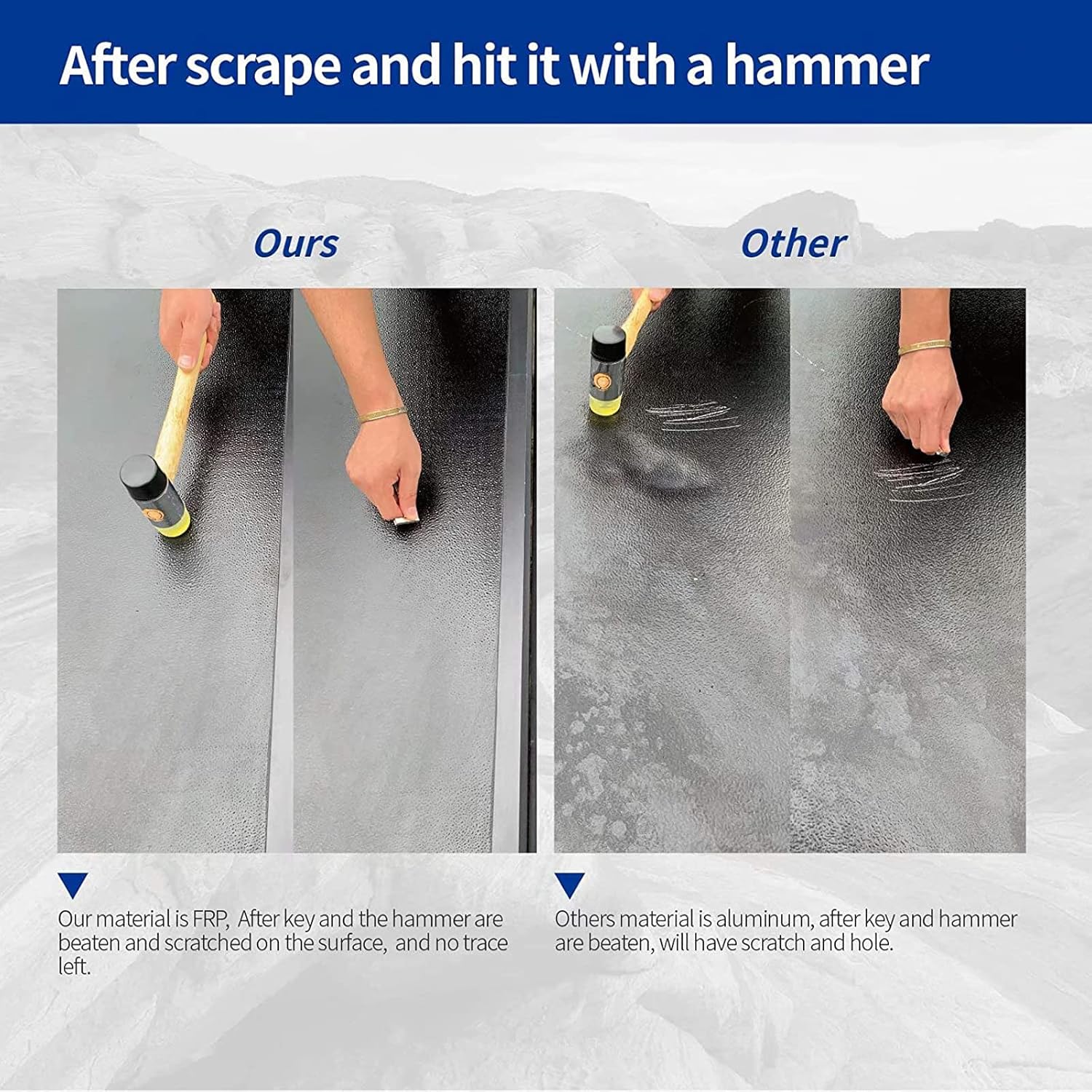 Lyon Cover 5'4" / 64" Hard Tri-Fold Truck Bed Tonneau Cover Compatible with 2017-2026 Honda Ridgeline