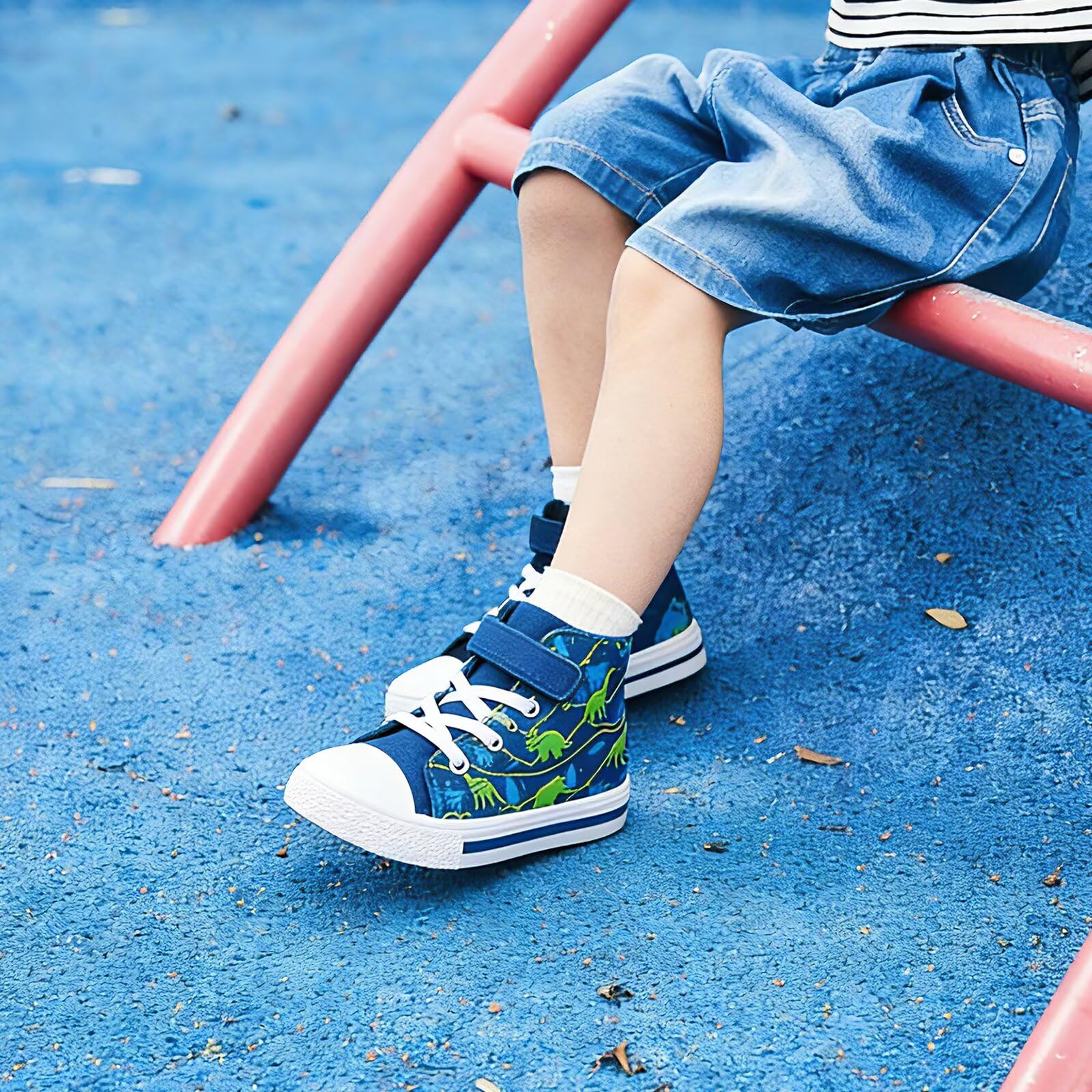 FUNCOO PLUS Scarpe da ginnastica per bambini e bambine, in tela, con luci