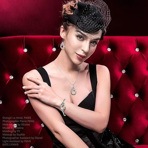 Miniatura 5 de Kate Lynn "Rise From the Ashes" Phoenix Bracelet Made with Crystals from Austria, Adjustable Bangle Bracelet for Women 7"+2", Packaged with Jewelry