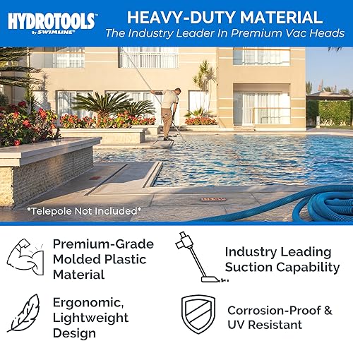 Miniatura 6 de Cabezal aspirador Swimline 8150 Flex pesado, azul Vac de hormigón