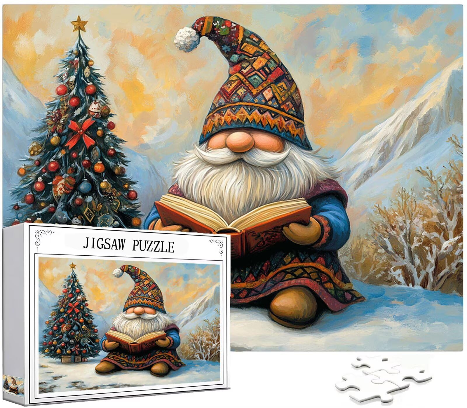 Puzzle dla dorosłych, motyw choinki, puzzle, puzzle, puzzle, gry edukacyjne, DIY, rękodzieło dla dorosłych, z opakowaniem prezentowym, piękna dekoracja, 156 x 105 cm, model 233