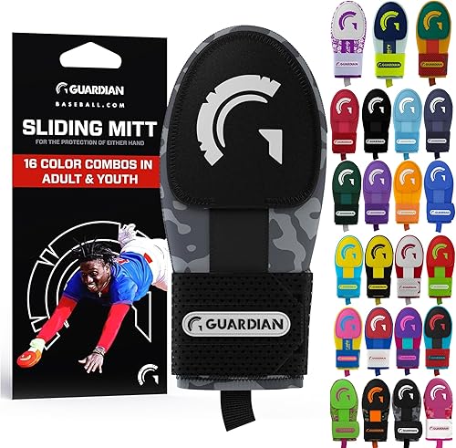 Miniatura 22 de Guante deslizante Guardian Baseball - Tallas para jóvenes y adultos - Guante deslizante para béisbol - Correa de compresión elástica