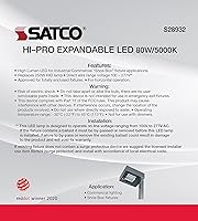 Vista 10 de Satco S28932 80W/LED/HID/SB/5K/EX39, no especificado