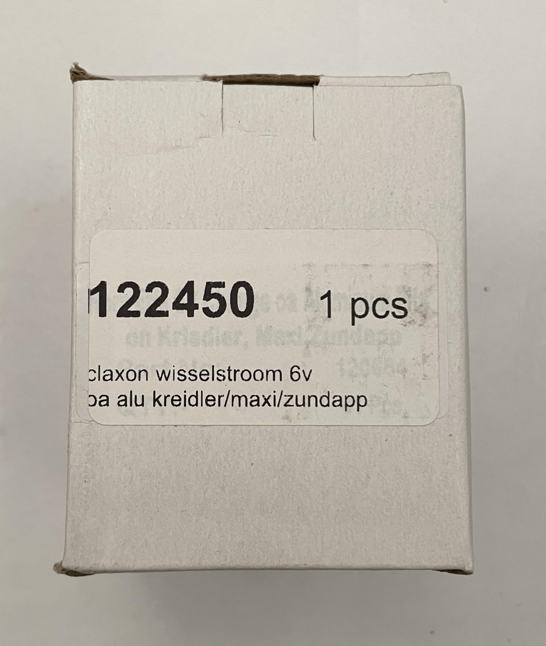 Clacson 6 V Corrente Alternata CA (senza batteria) Cromato per Ciclomotori, Moto, Moto Epoca 74 mm