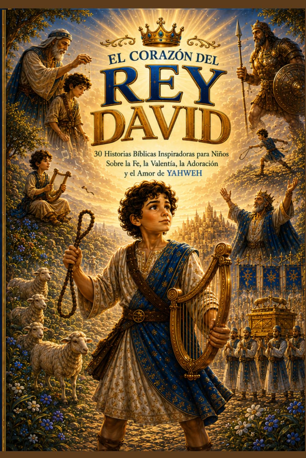 El Corazón del Rey David: 30 Historias Bíblicas Ilustradas Para Enseñar Fe, Valentía, Oración, Amor a Dios y Jesucristo (Pequeños corazones de Yahweh)