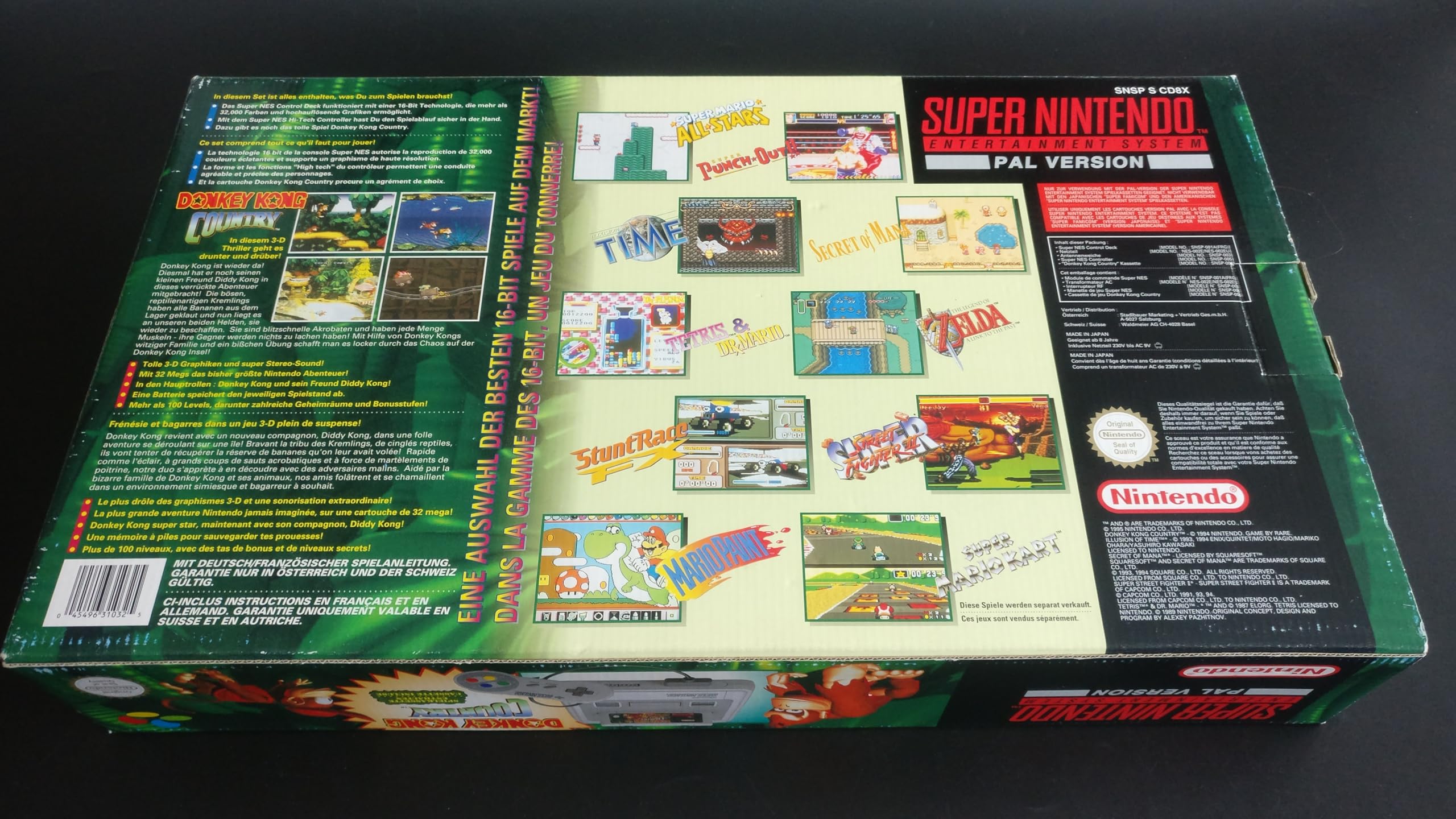 Super Nintendo Konsole mit Donkey Kong Country
