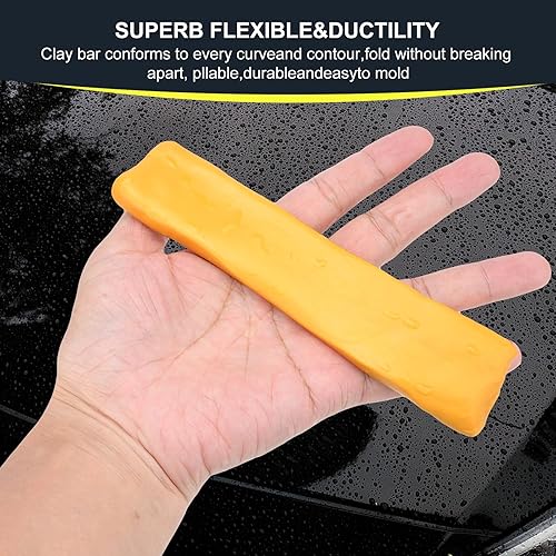 Miniatura 4 de Barra de arcilla para automóvil, paquete de 4 barras de arcilla de alta calidad, 14.11 oz, barras de arcilla mágica, barras de lavado automático