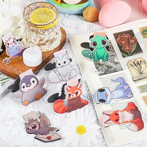 Miniatura 5 de Cute Magnetic Bookmarks, Animals Book Page Markers, Book Marks for Kids Book Lovers Students Teachers Reading