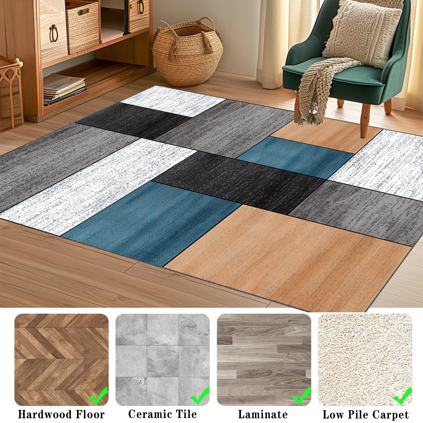 Tappeto per Sedia Gaming Tappeto Salvapavimento Protezione Parquet Tappeto Sedia Ufficio Tappetino Protettivo per Pavimenti Duri Ufficio protettore del Pavimento 140 x 180 cm