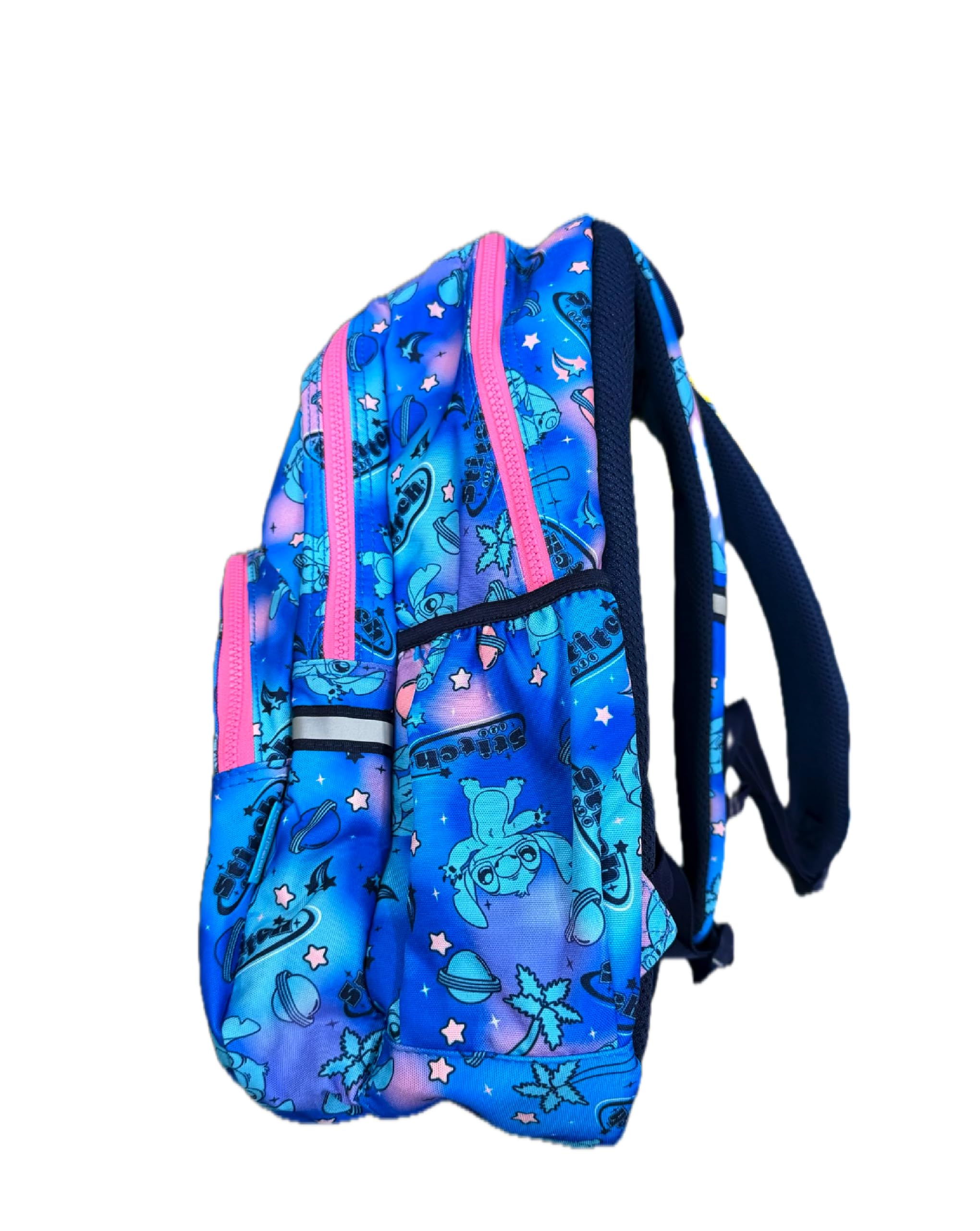 Generico Zaino Rider Scuola Compatibile Stitch Estendibile 3Zip Portapc Bambino Ragazzo Cute