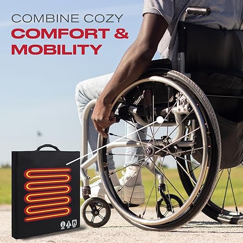 Miniatura 6 de Calentador de banco portátil con batería calentada para asiento de estadio. Con batería recargable incluida. Tela Cordura resistente