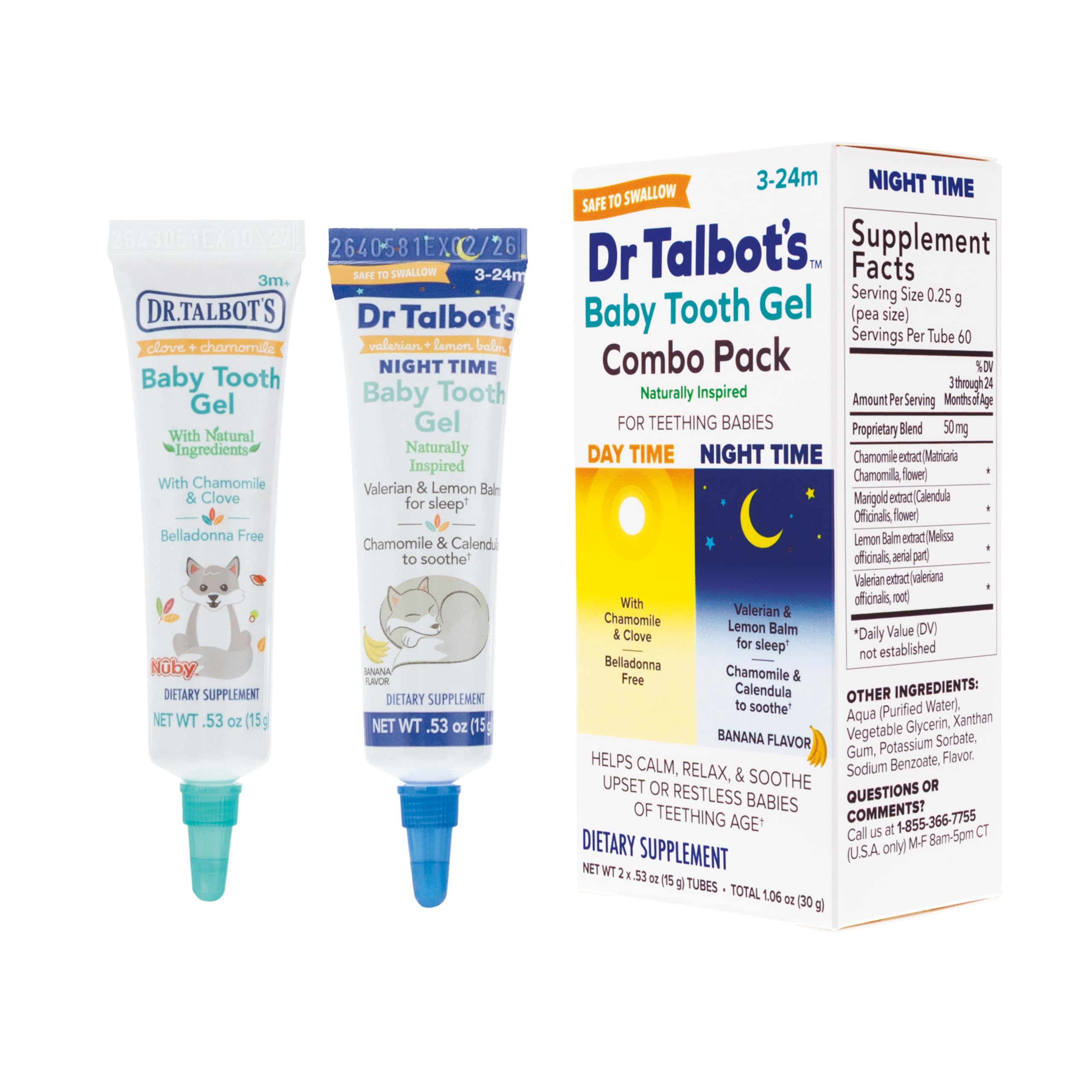Dr. Talbot’s Baby Tooth Gel Combo Pack - 0.53 oz - 2 Pack