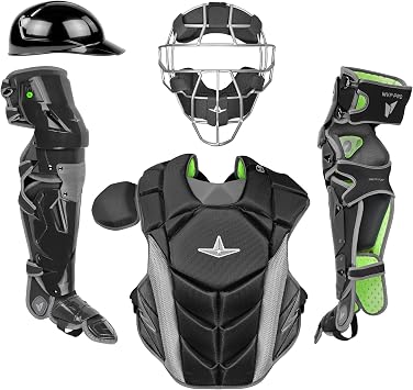 ALL STAR MVP-PROTM Series Adult Catching Kit w/ Traditional Mask, NOCSAE
