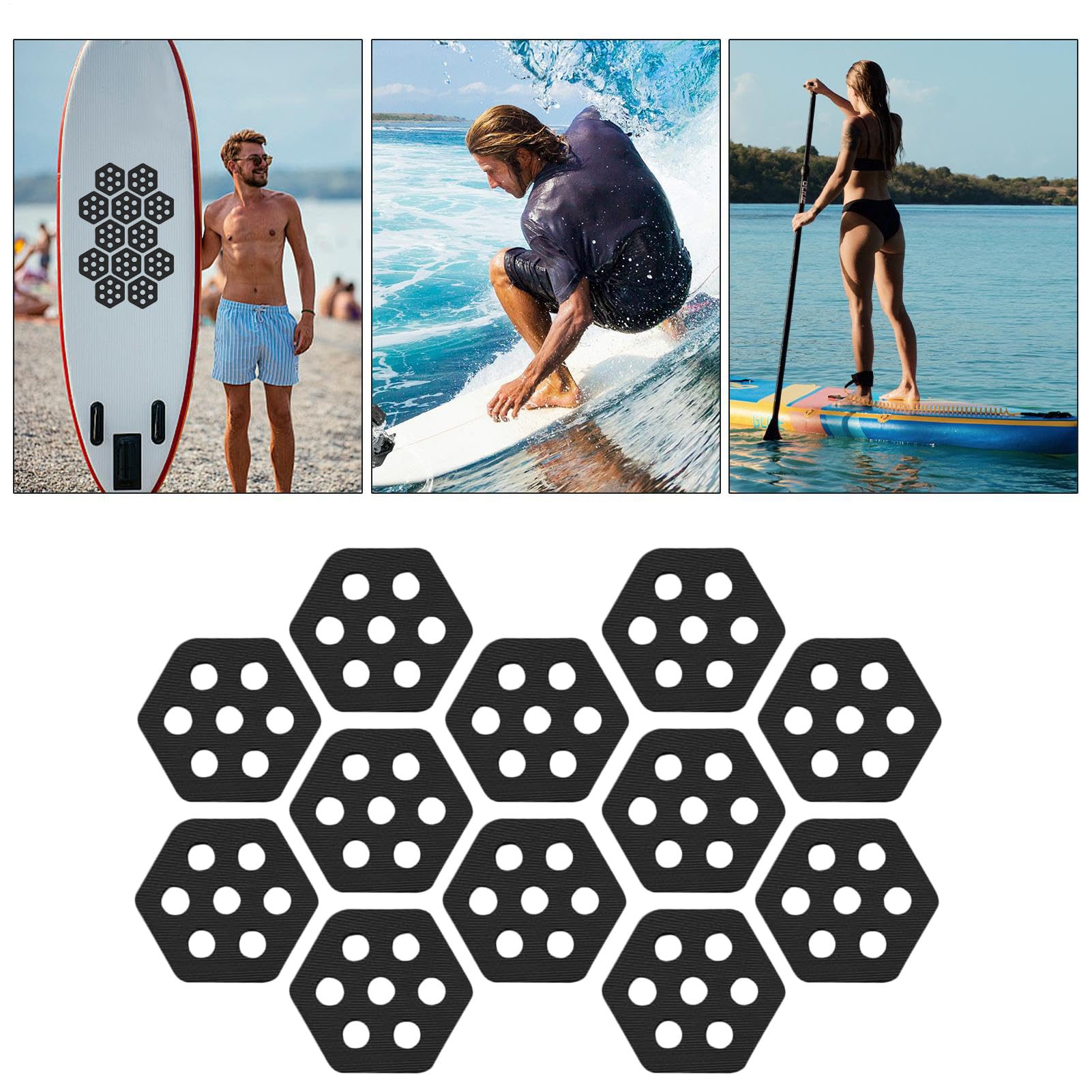 Paddle Board Traktion Pad,Mehrere Rutschhemmende Surfboard Griffmatten | Wassersportzubehör Für Meer Sommeraktivitäten