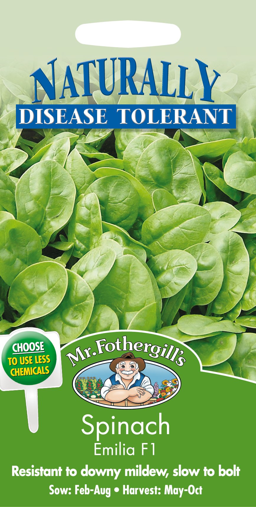 Mr. Fothergill's Spinach Emilia F1 Seeds