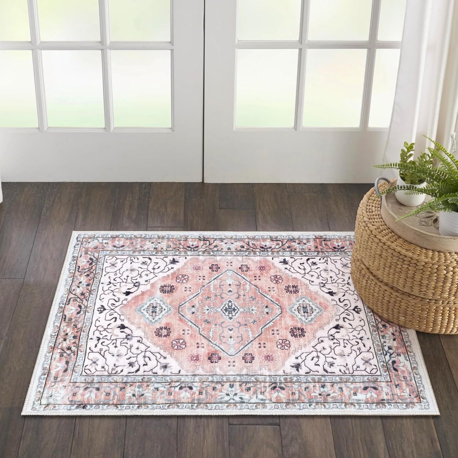 EARTHALL Small Area Rug Boho Kitchen Rug Doormat Indoor