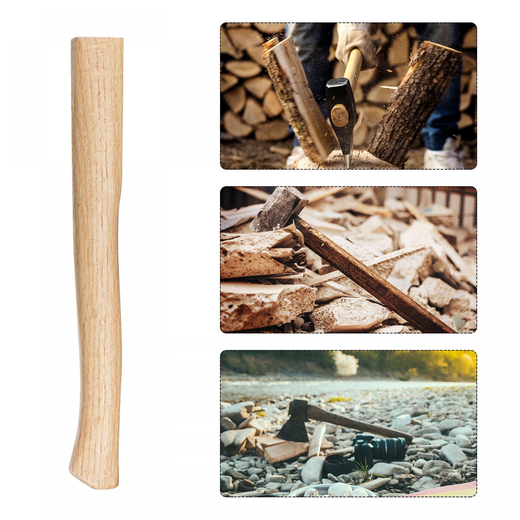 Axe And Sledge Uxcell 16 Inch Oak Wood Replacement Handle - Curved ...