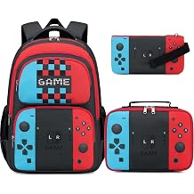 JIANYA School Backpack for Boys and Girls Elementary Childrens School Bag Kids Backpack with Lunch Box
