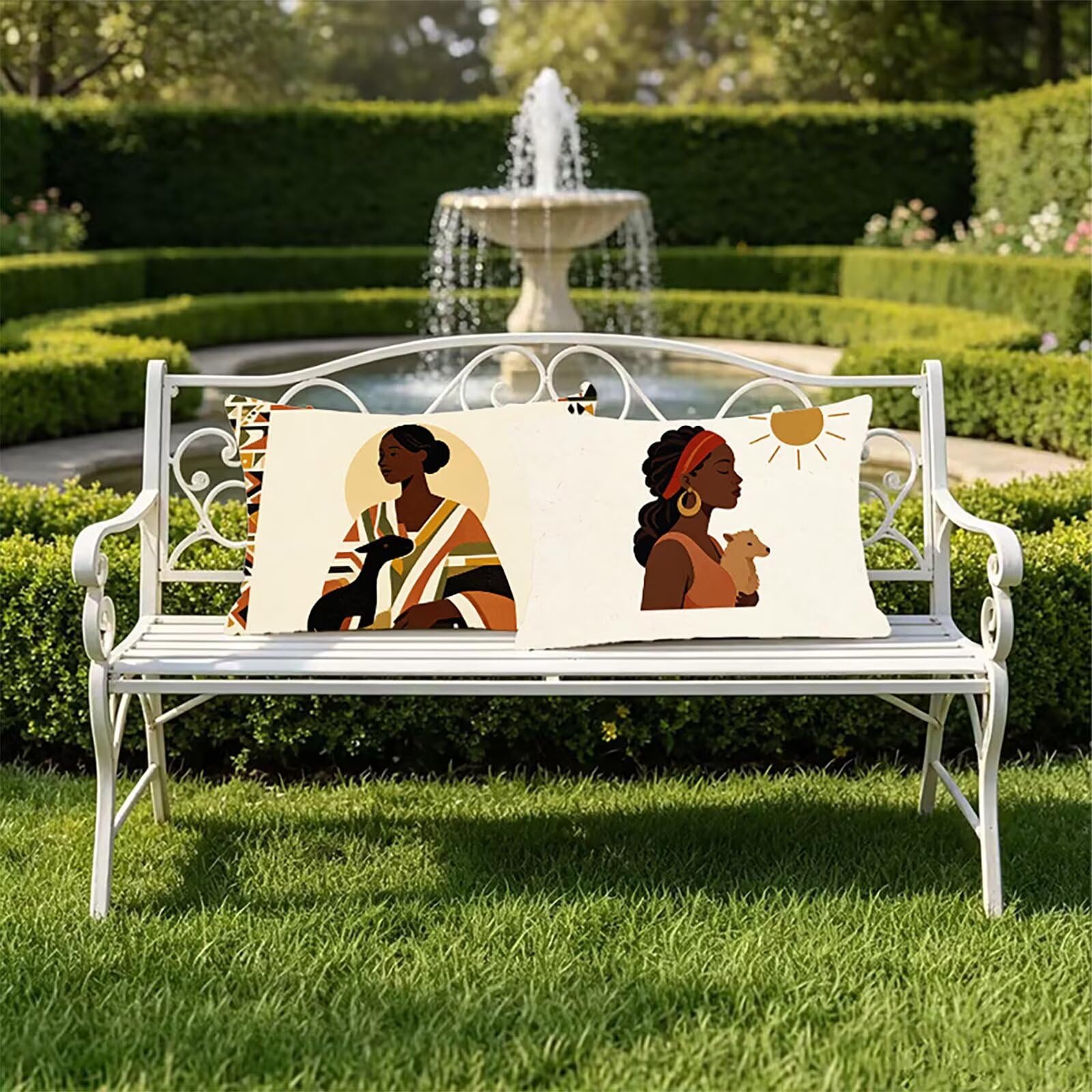 Federe Cuscini per Divano 60x80cm Federe Cuscino Letto Astratto THDZ-1041 | Federe Cuscini Reticolo Stampa Fronte-Retro Cerniera Invisibile per Divano Letto Moderno Decorazioni Casa Regalo Donna