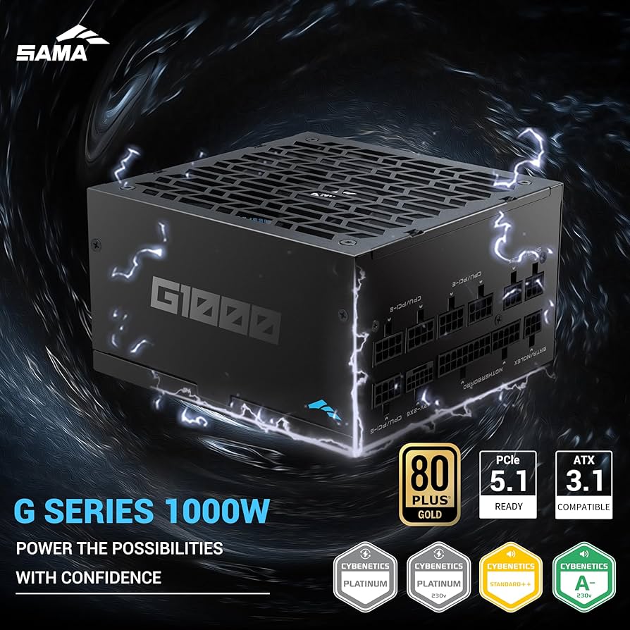 Amazon.com: SAMA G1000 1000W Fully Modular Power Supply – 80