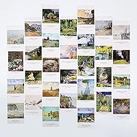 EDENMS Claude Monet Postcards 30 Pack - Vintage Art Collage Kit, Famous Paintings Wall Decor, Gifts for Art Lovers & Teachers