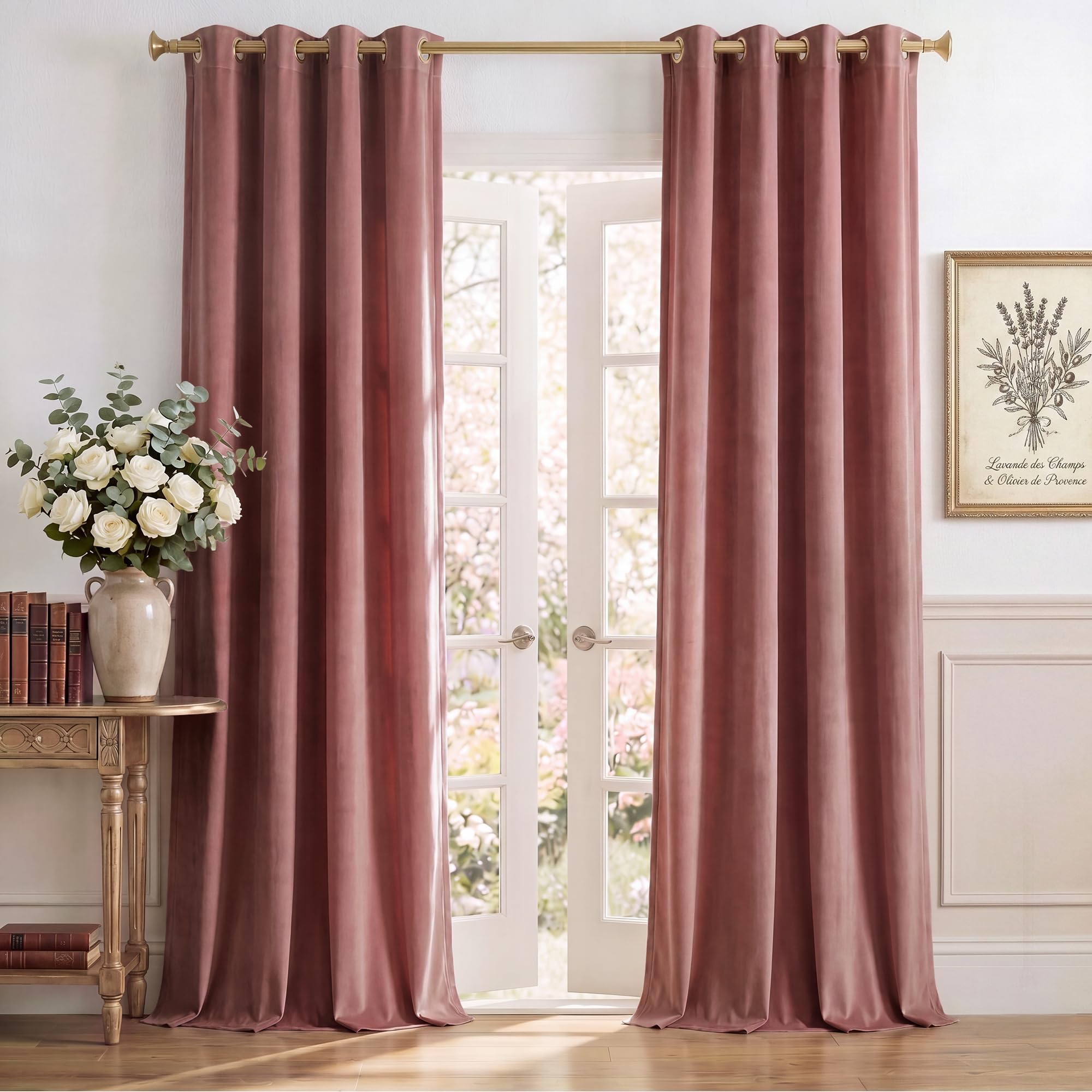 Black Velvet Blackout Curtains - Luxurious & Thermal -18 Black Velvet Blackout Curtains - Luxurious & Thermal -18
