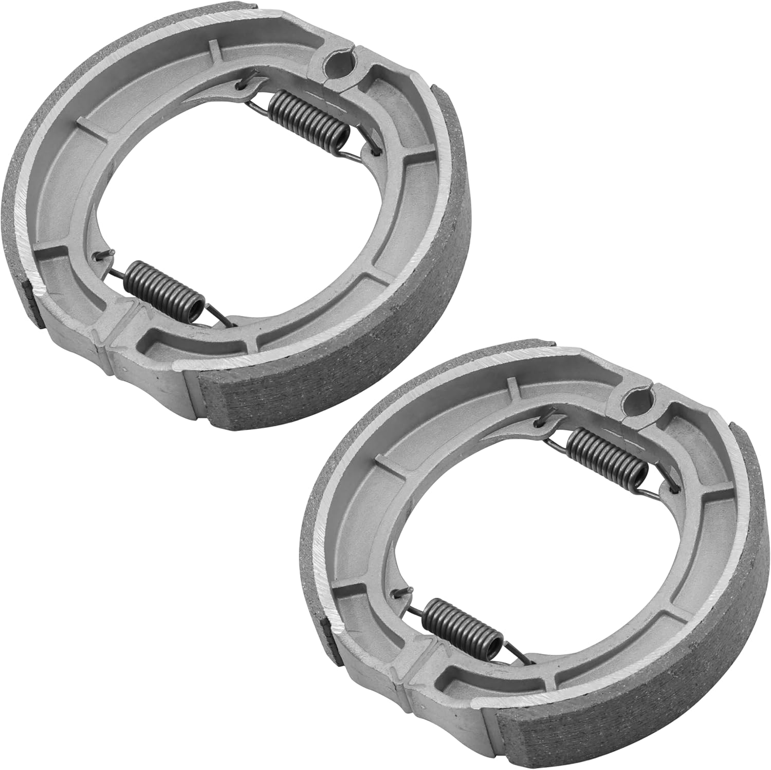 Caltric Front & Rear Brake Shoes Compatible with Suzuki Pe250 Pe-250 Enduro 1977-1979 Ds250 Ds-250 1980