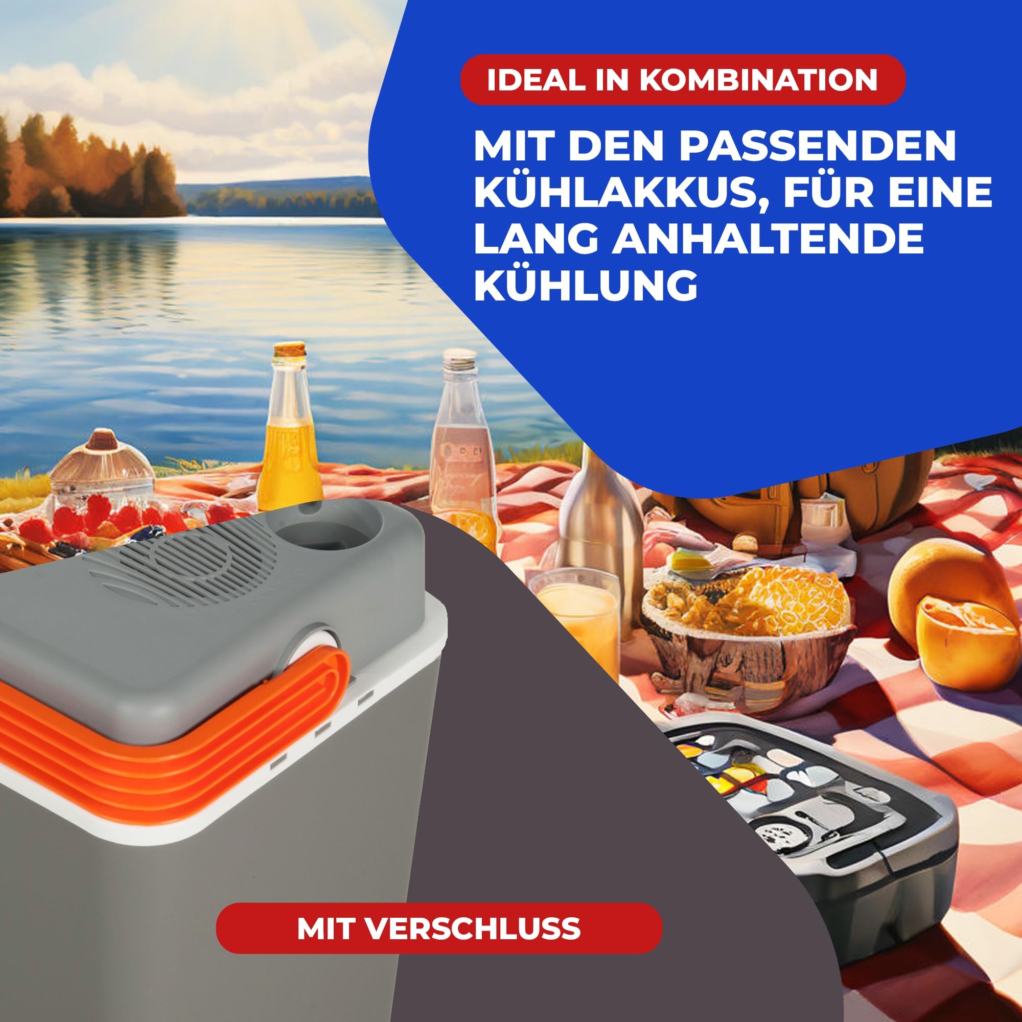 Elektrische Kühlbox und Warmhaltebox Coolbox Thermobox Picknick Camping 30 Liter Warmhaltebox 12V 230 V