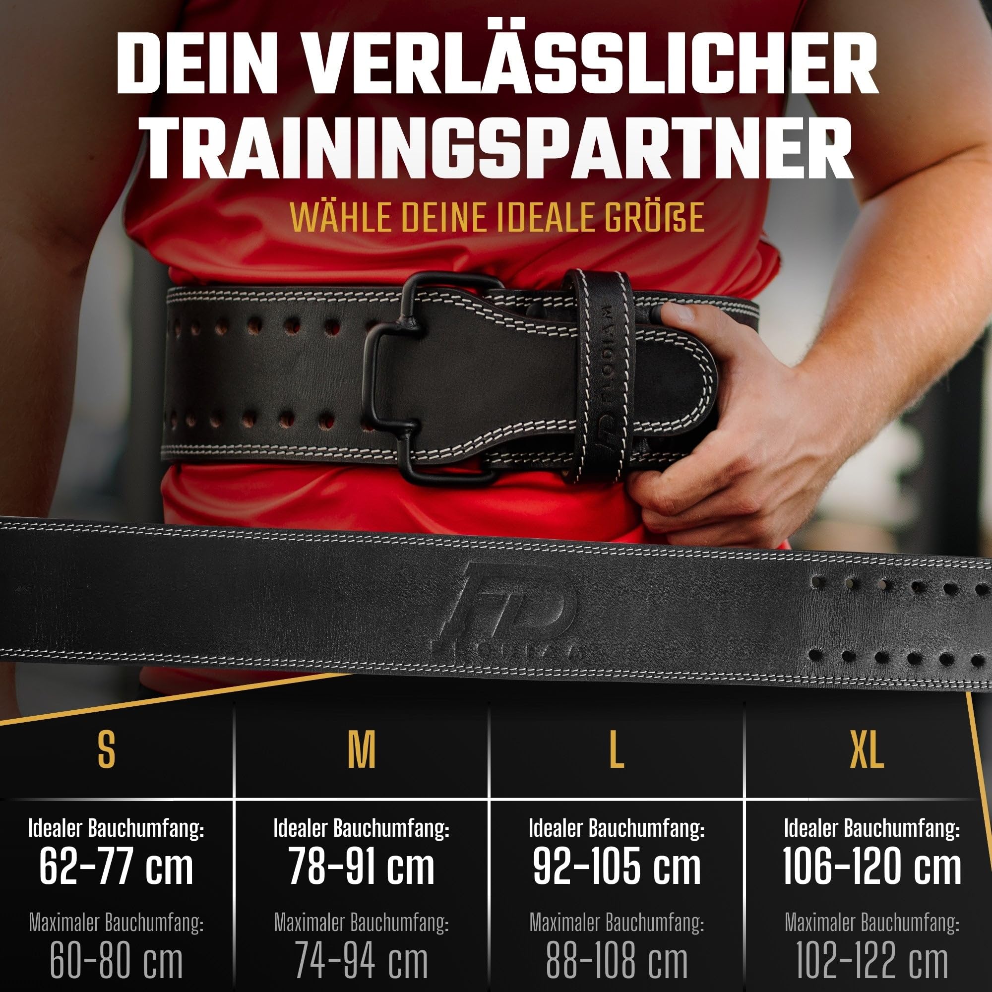 Profi Gewichthebergürtel Quick Power Design Herren & Damen [Quick Claw] Schnellverschluss Gym Lifting Belt Fitness Gürtel Büffelleder Weightlifting Powerlifting - Jetzt Größe Wählen!