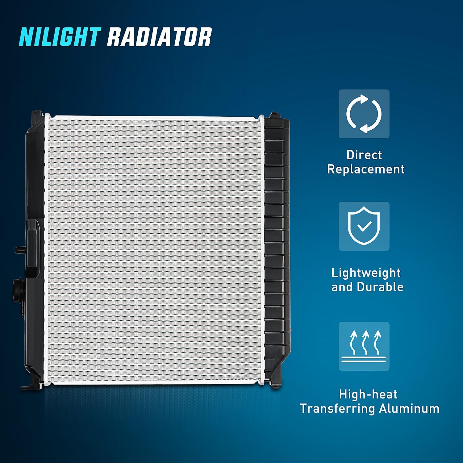 Nilight Radiator for Chevrolet Colorado 2004 2005 2006 2007 2008 2009 2010 2011 2012,GMC Canyon 2004-2012, Isuzu i-280 i-290 i-350 i-370 2006 2007 2008 2.8L 2.9L 3.5L 3.7L.
