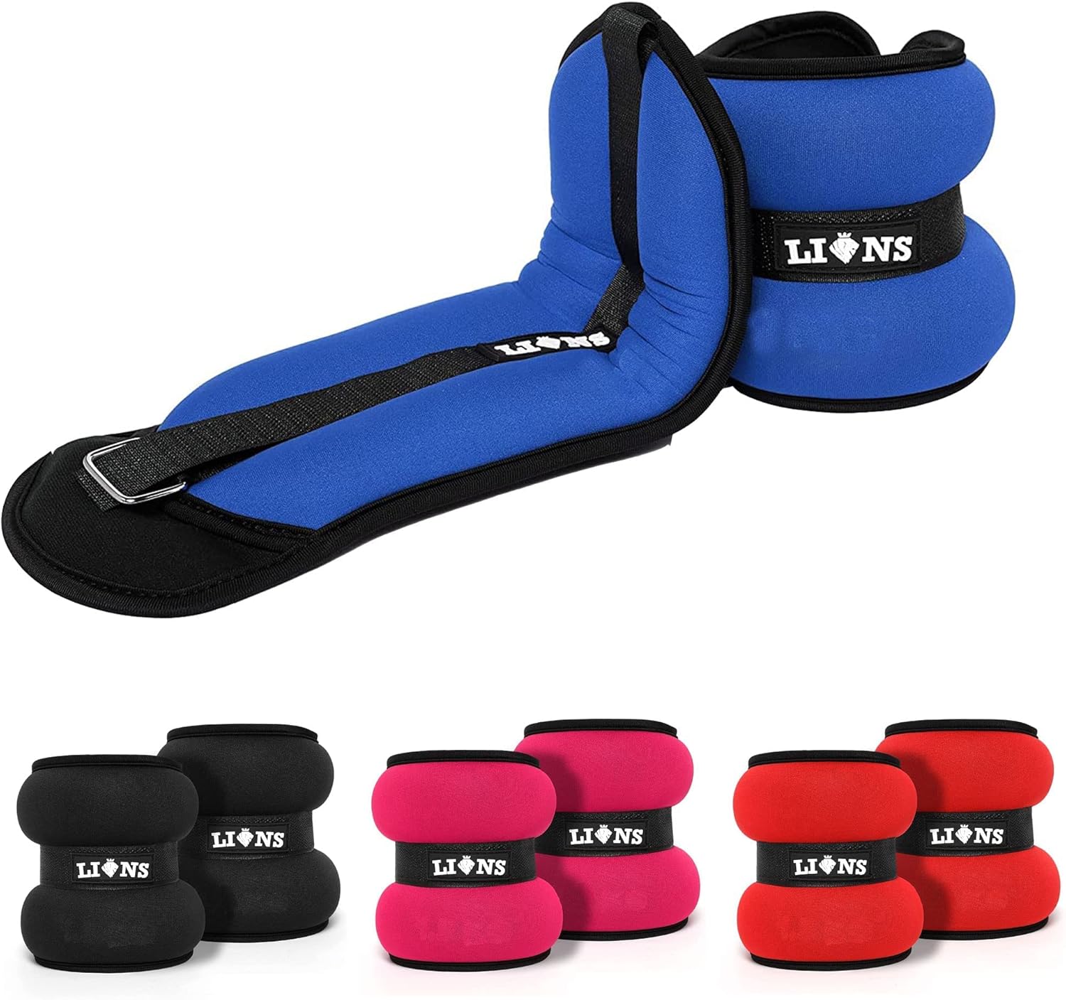 Lions Adjustable Ankle Weights Running Exercise Gym Fitness Resistant