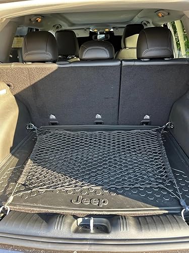 Miniatura 7 de Red de carga organizadora de maletero trasero para Jeep Renegade 2015-2023 – Red de carga estilo piso para SUV – Organizador de maletero de coche de