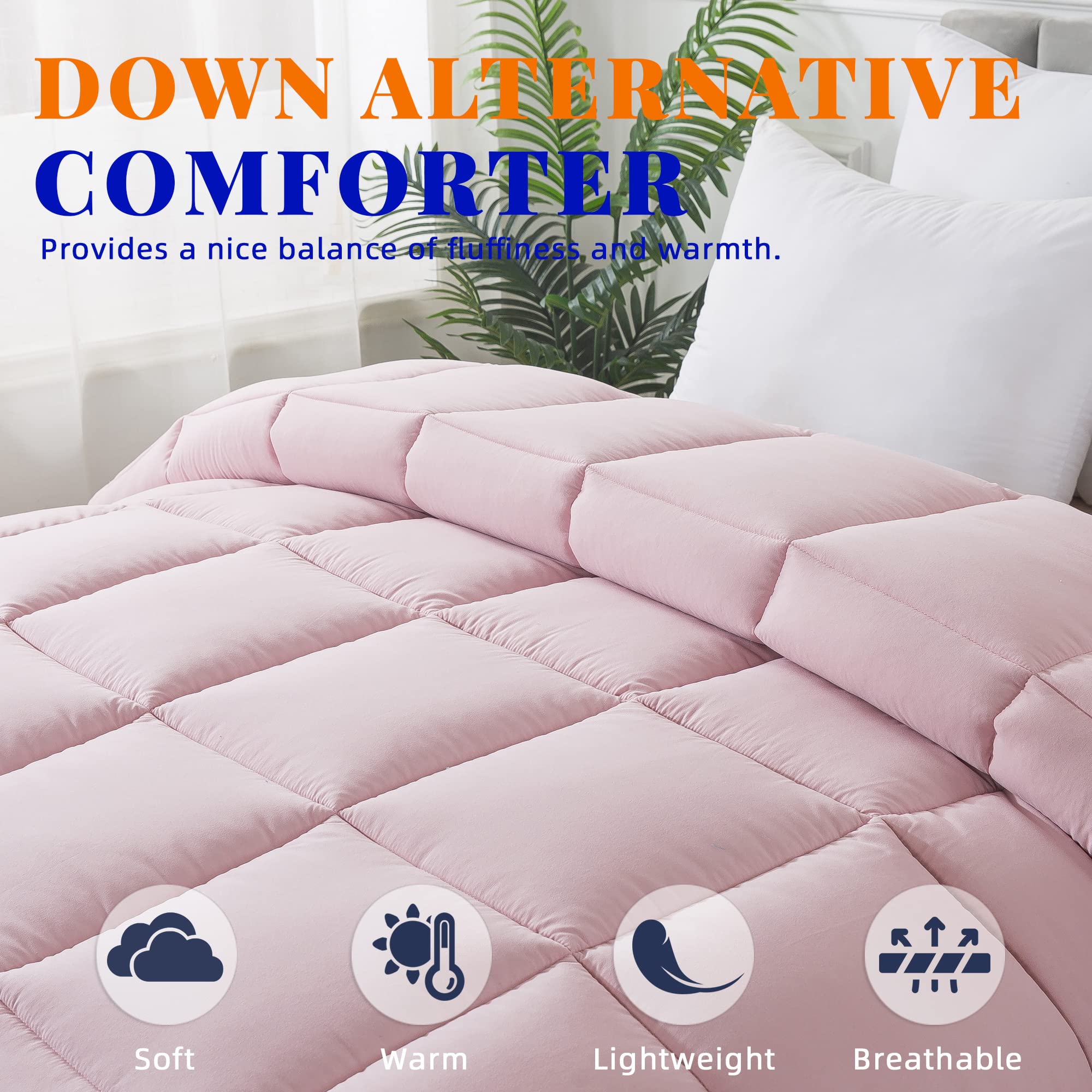 Cosybay - Edredón Alternativo De Plumón (negro/gris, Queen) - Edredón De Cama Suave Acolchado Para Todas Las