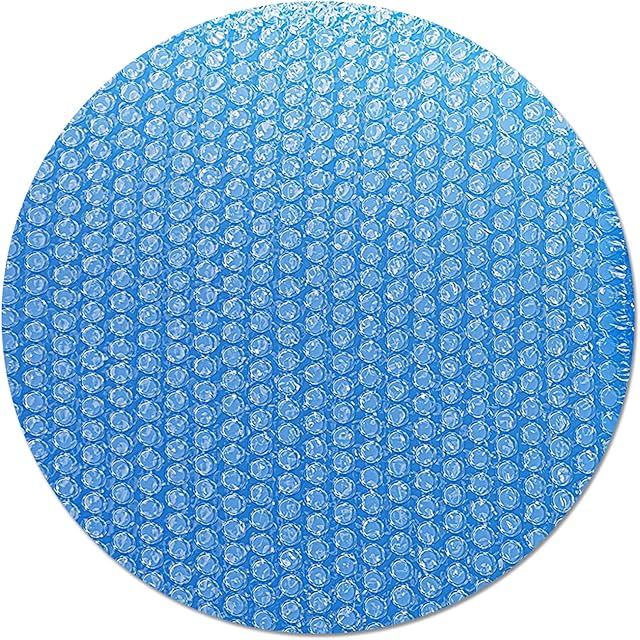 Bubble wrap pool cover,Solar Swimming Pool Cover,Tarpaulin Heat Insulation Film Lid Hot Tub Lid Durable Rainproof Dust Covers Uv Protection in Garden & Outdoors Protection Cloth(RECTANGULAR/ROUND)