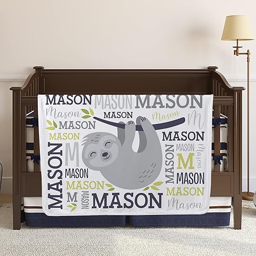 Miniatura 8 de Let's Make Memories Manta de bebé personalizada con mi propio nombre, búho, baby shower, decoración de guardería, 30 x 40 pulgadas