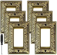 Vista 1 de Cubiertas Decorativas de Interruptor de Luz de Latón Antiguo Placas de Pared Placas de Interruptor Basculante Cubiertas de Enchufes