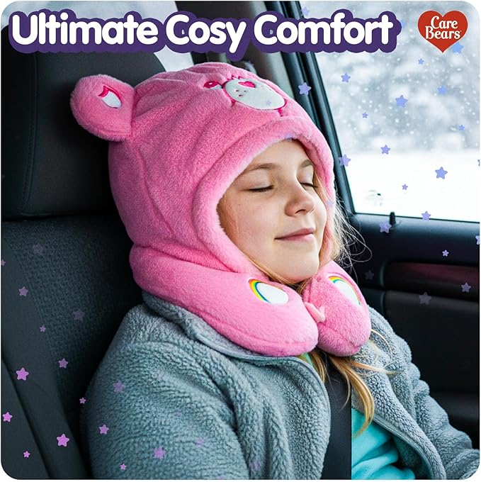 Almohada de viaje Memory Foam Suave Rosada Sobredimensionada miniatura 3