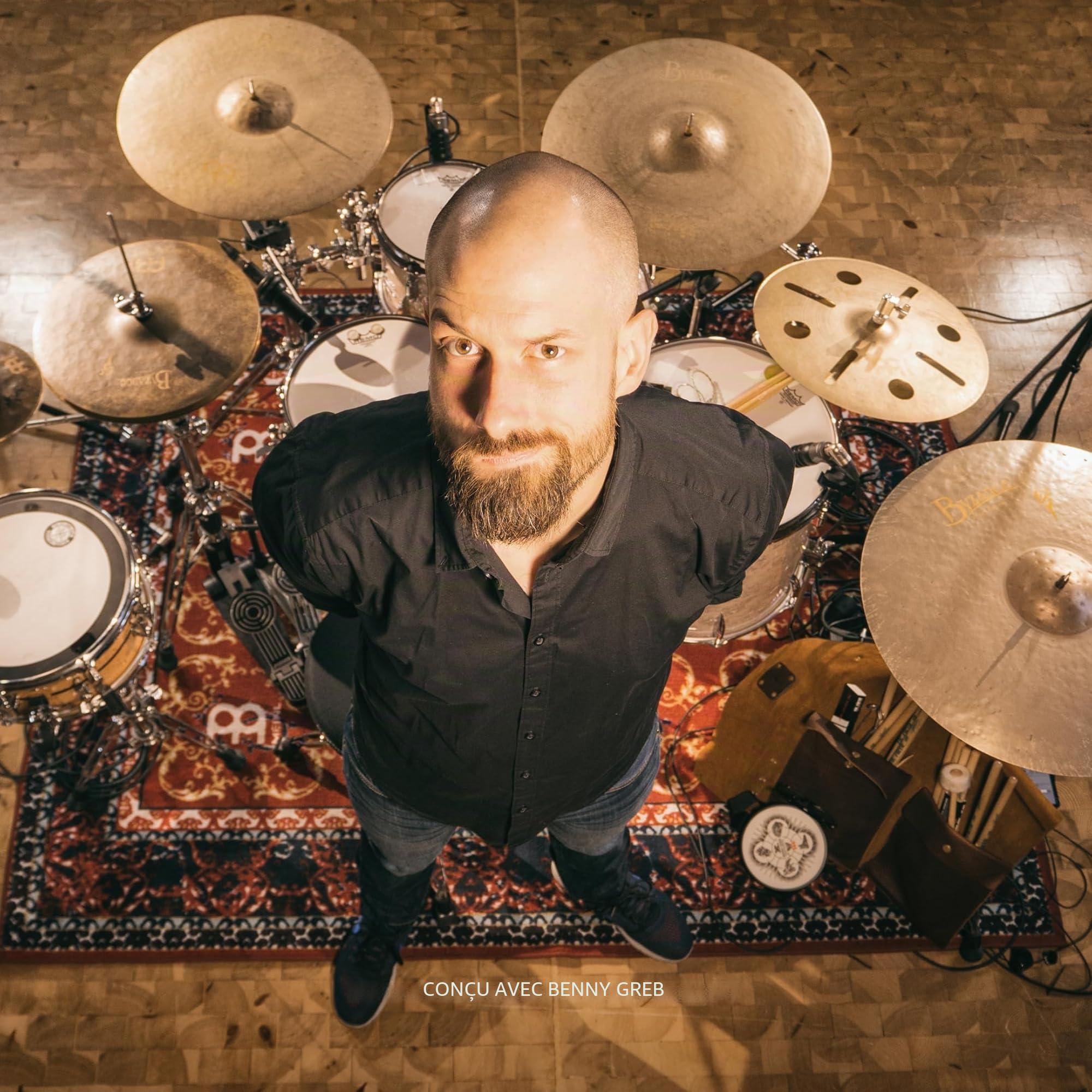 Meinl MPP-12-BG Practice Pad Benny Greb - Accessoire pour batterie
