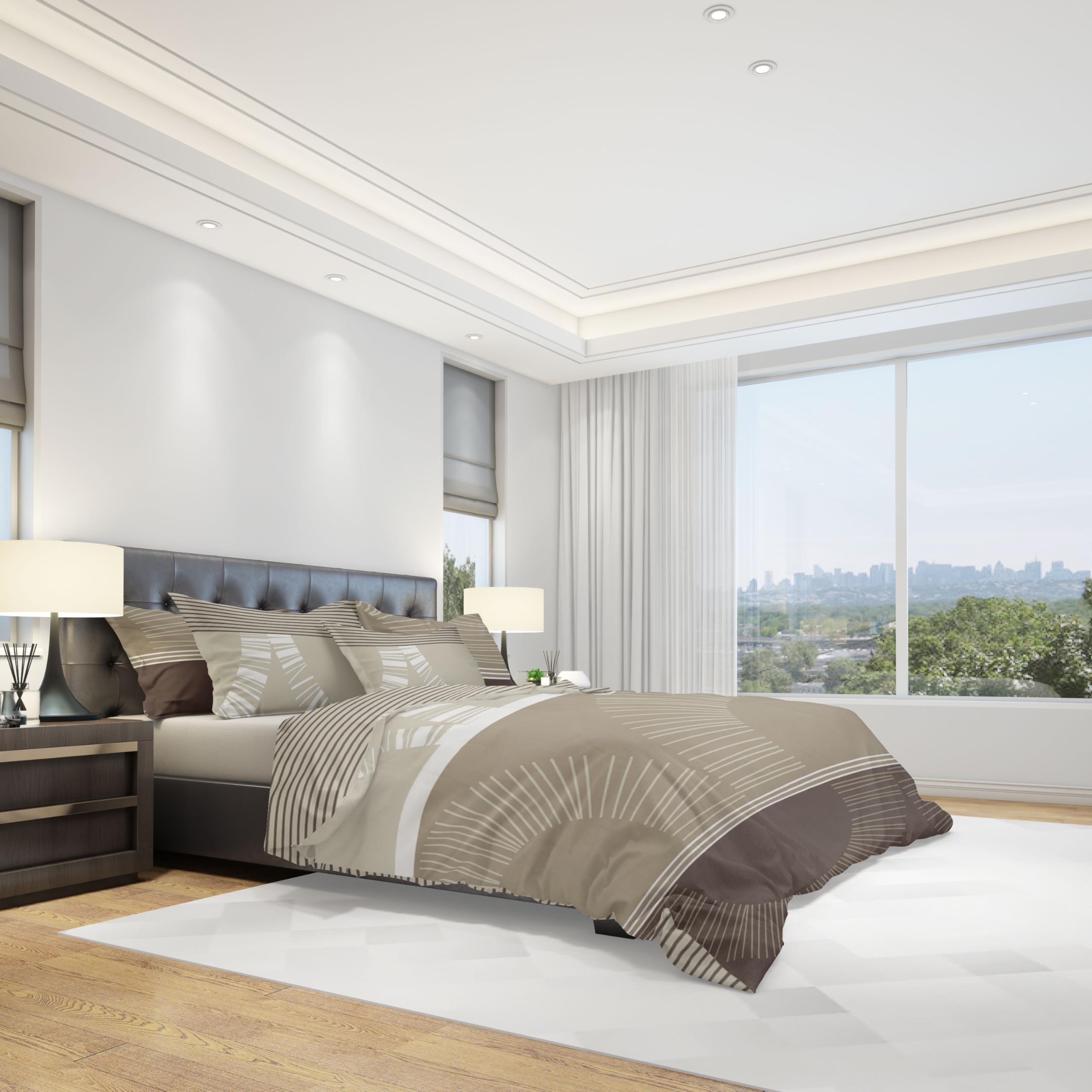 DILIOS Premium Beddengoed 200x200 – 100% katoen, OEKO-TEX-gecertificeerd, Renforcé, ademend & antiallergisch, met ritssluiting, 3-delig – dekbedovertrek 2 kussenslopen 80x80, turkoois, lichtblauw