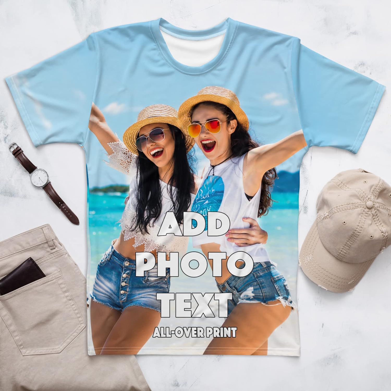 Pranboo® Custom T-Shirts, Cooling Fabric & Moisture Wicking for Unisex Adult丨Youth, Add Personalized Text · Photo · Logo - Image 3