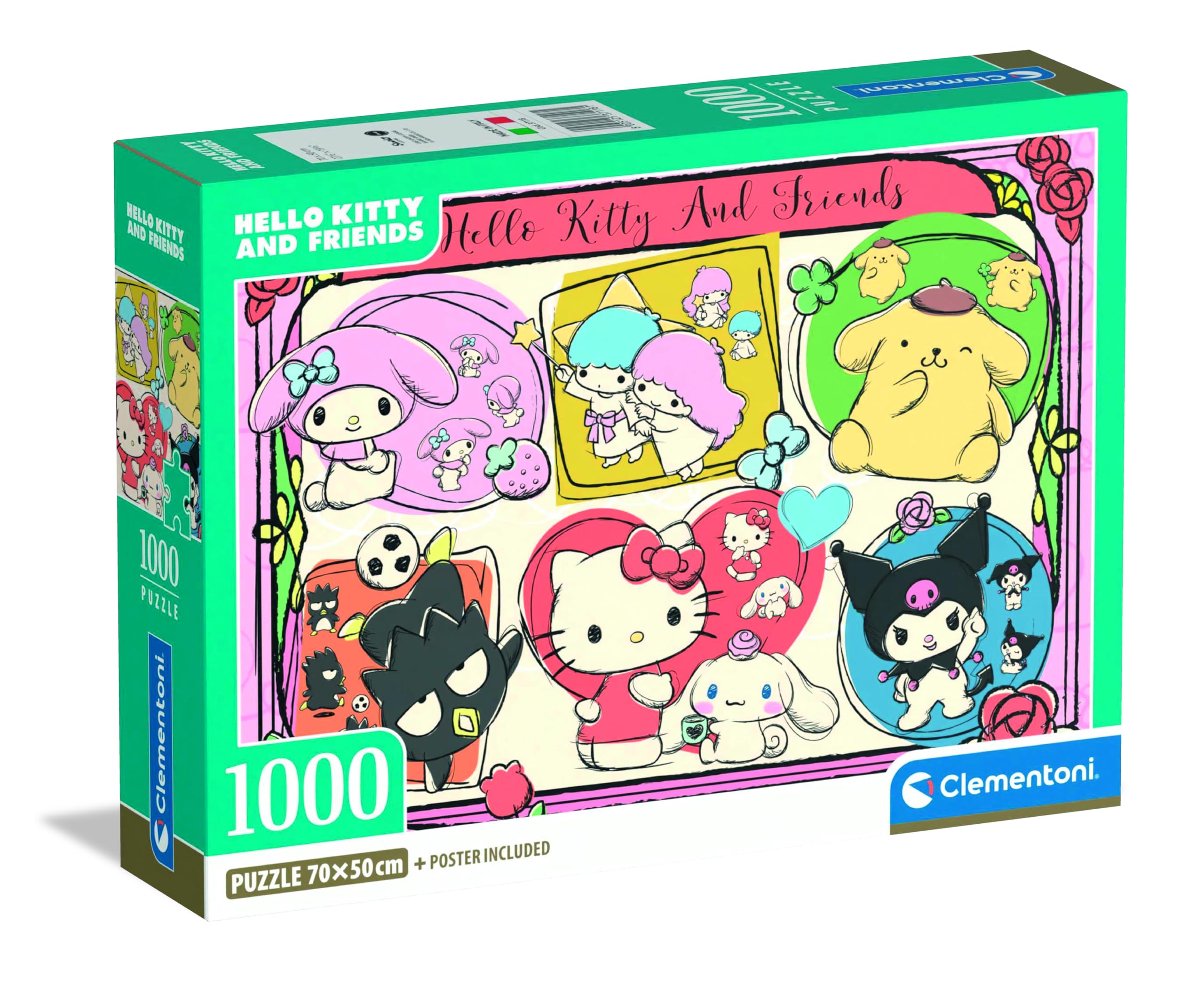Amazon | Clementoni ハローキティ パズル 14歳から1000ピース ボード
