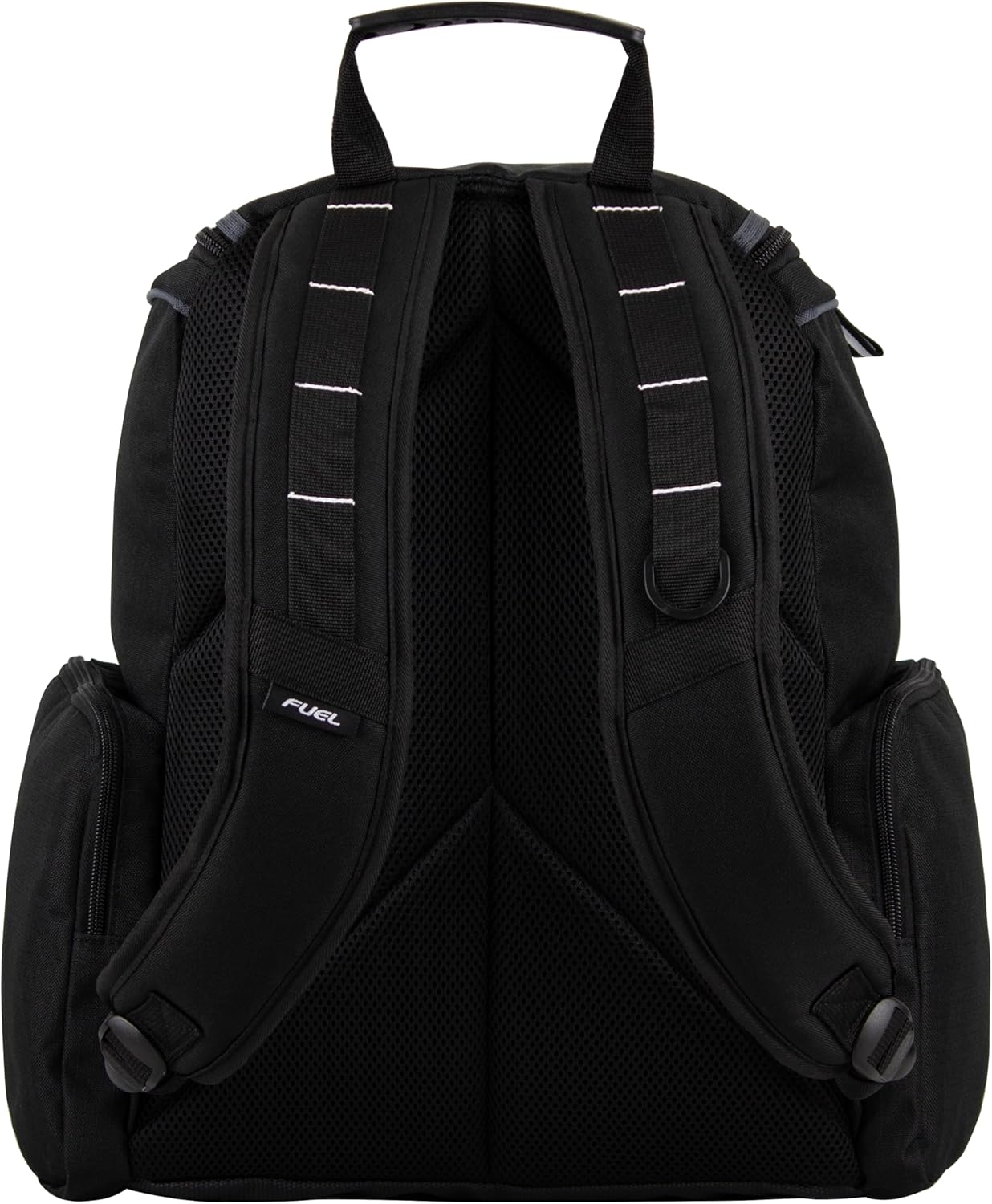FUEL Oversized Wide Mouth Backpack with Multiple Compartments, Large Storage for Hiking, Work, Classroom, and Traveling - Grey Trim